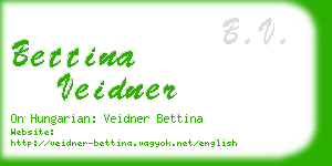 bettina veidner business card